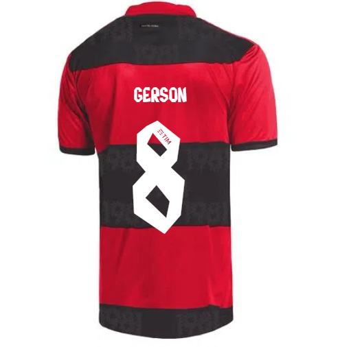 2021/22 Flamengo Home Kit Soccer Jersey GERSON #8